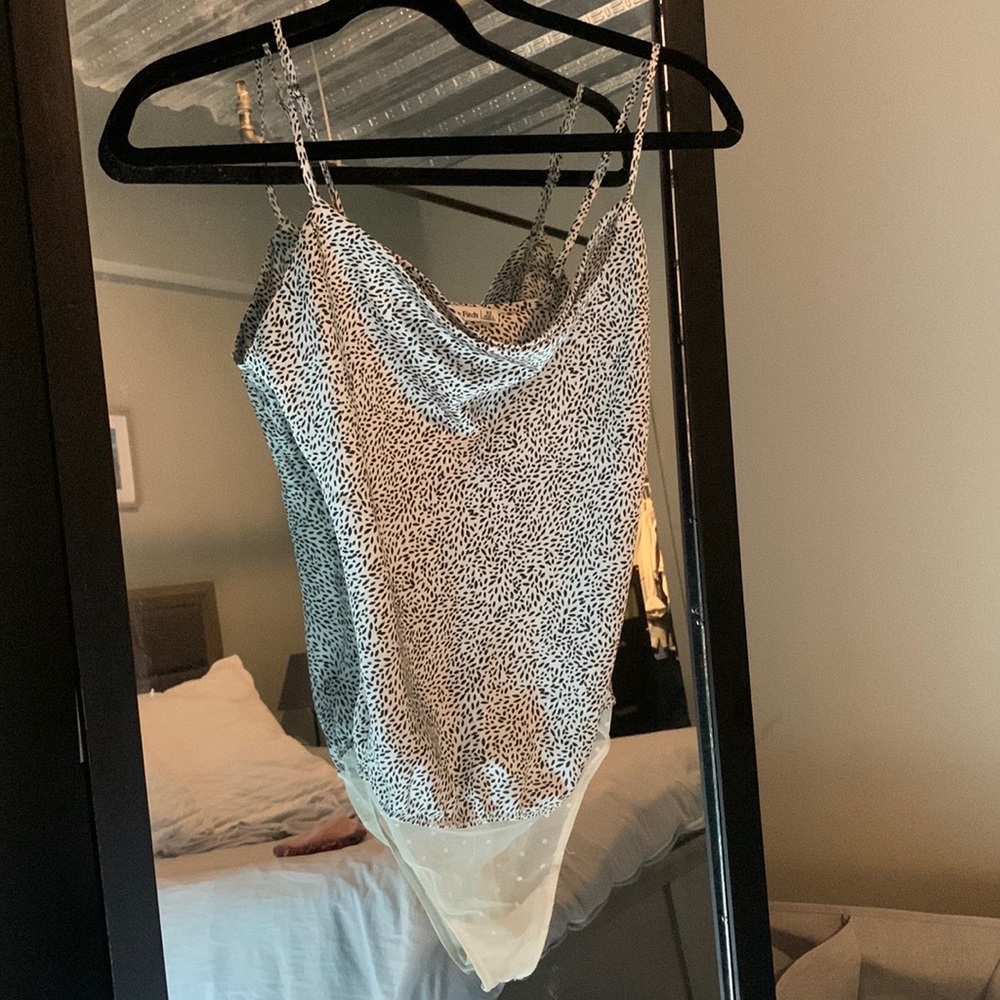 Cowl neck bodysuit